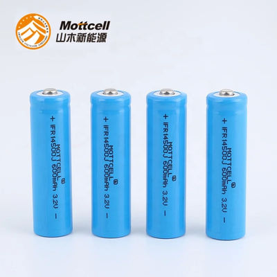 3.2V 600mah Rechargeable Cylinder Lithium Battery IFR 14500 For Electric Toothbrush