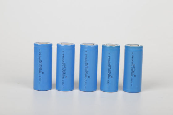 3.2V 6000mah Cylinder Battery Cell Rechargeable Deep Cycle 32700 32650 Lifepo4 Cell