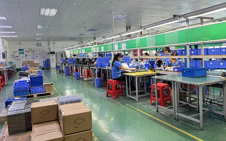 Battery pack assembly area in an existing Mottcell factory photograph