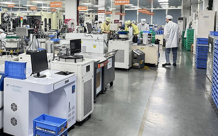 Mottcell battery production equipment shown in the existing factory photo