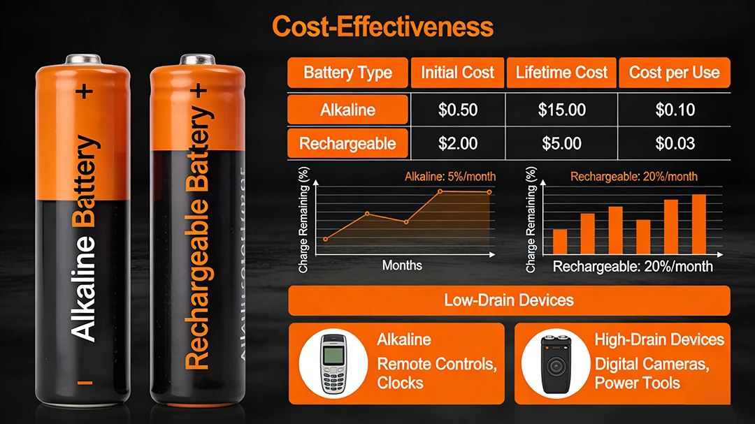 lithium batteries vs alkaline batteries