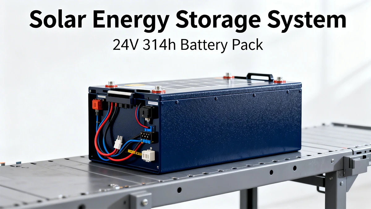 Solar Energy Storage System - Alt: 24v 314ah battery pack for solar energy storage