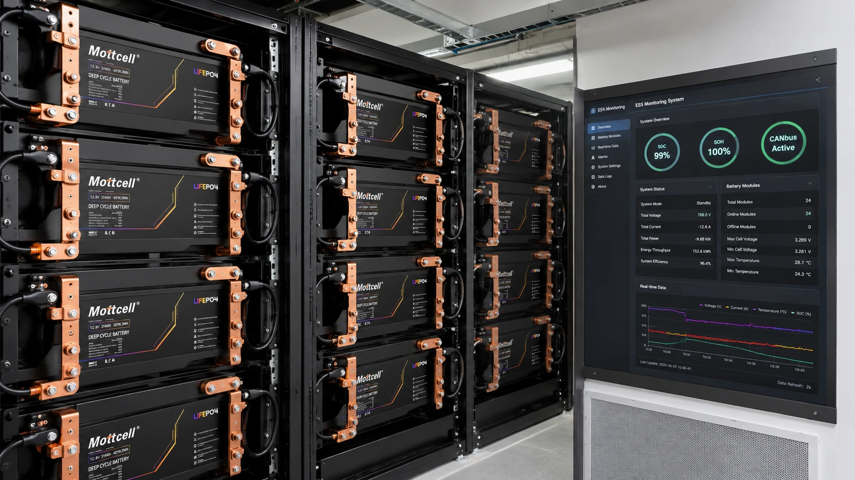 Industrial 12V 314Ah energy storage system rack integrated with standard factory microgrid controllers and smart CANbus BMS screen Industrial 12V 314Ah energy storage system rack integrated with standard factory microgrid controllers and smart CANbus BMS screen